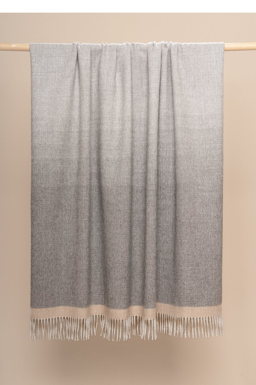 Basalt & Pearl Ombre Throw