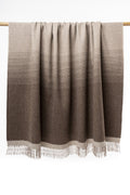 Bitter Chocolate & Flax Ombre Throw