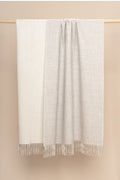 Écru & Dove Reversible Throw