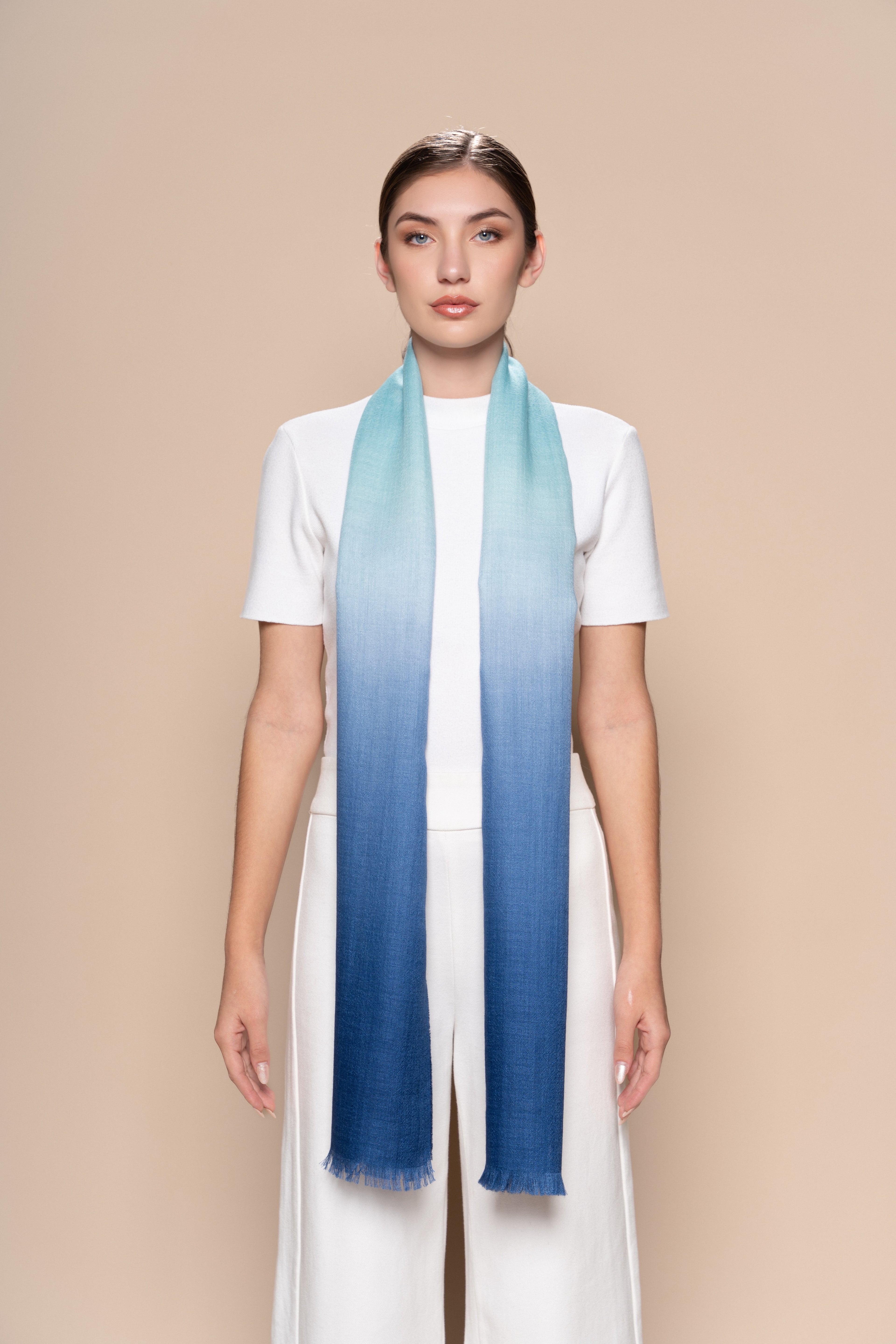 Aegean Hand Dyed Ombre Wrap
