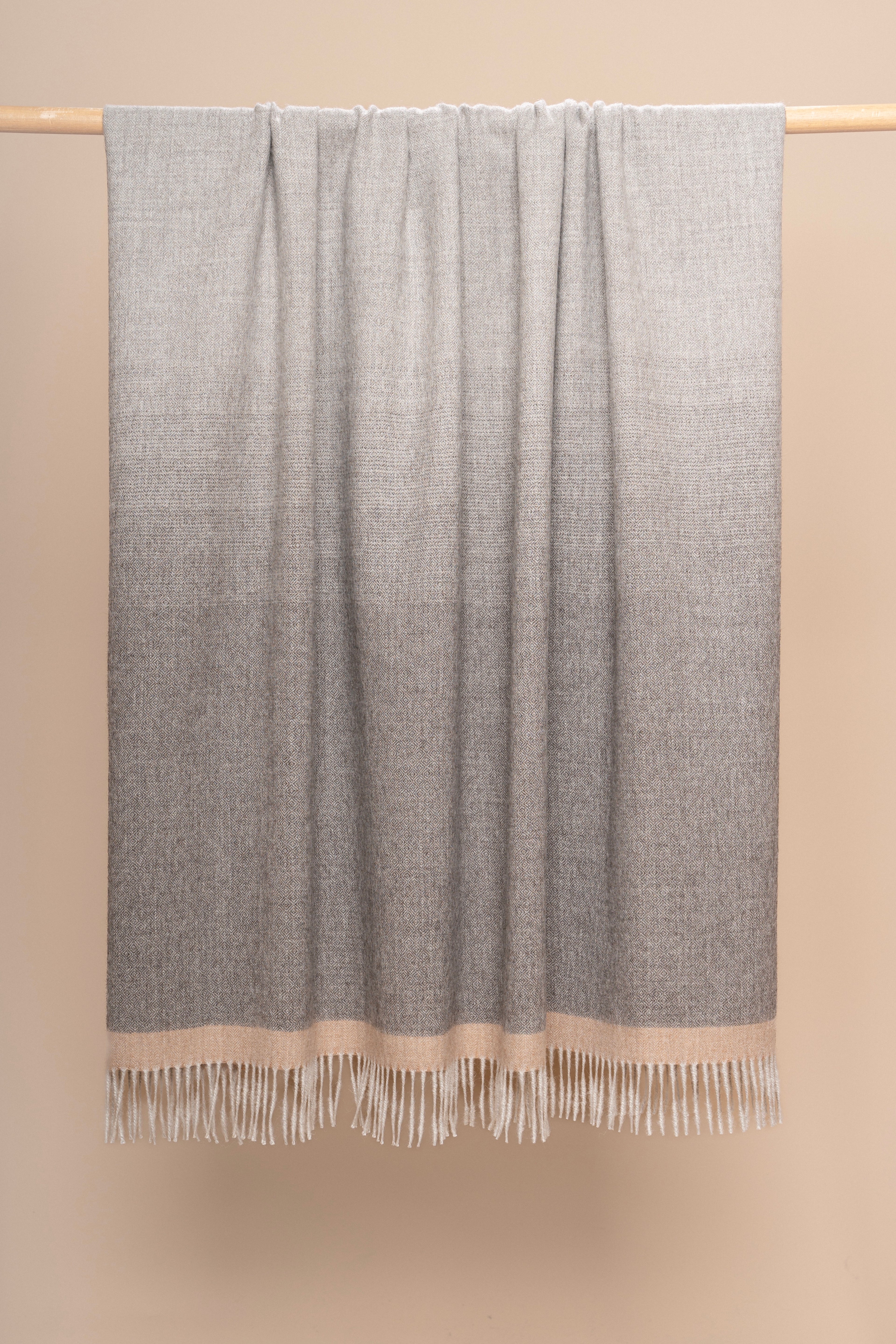Basalt & Pearl Ombre Throw