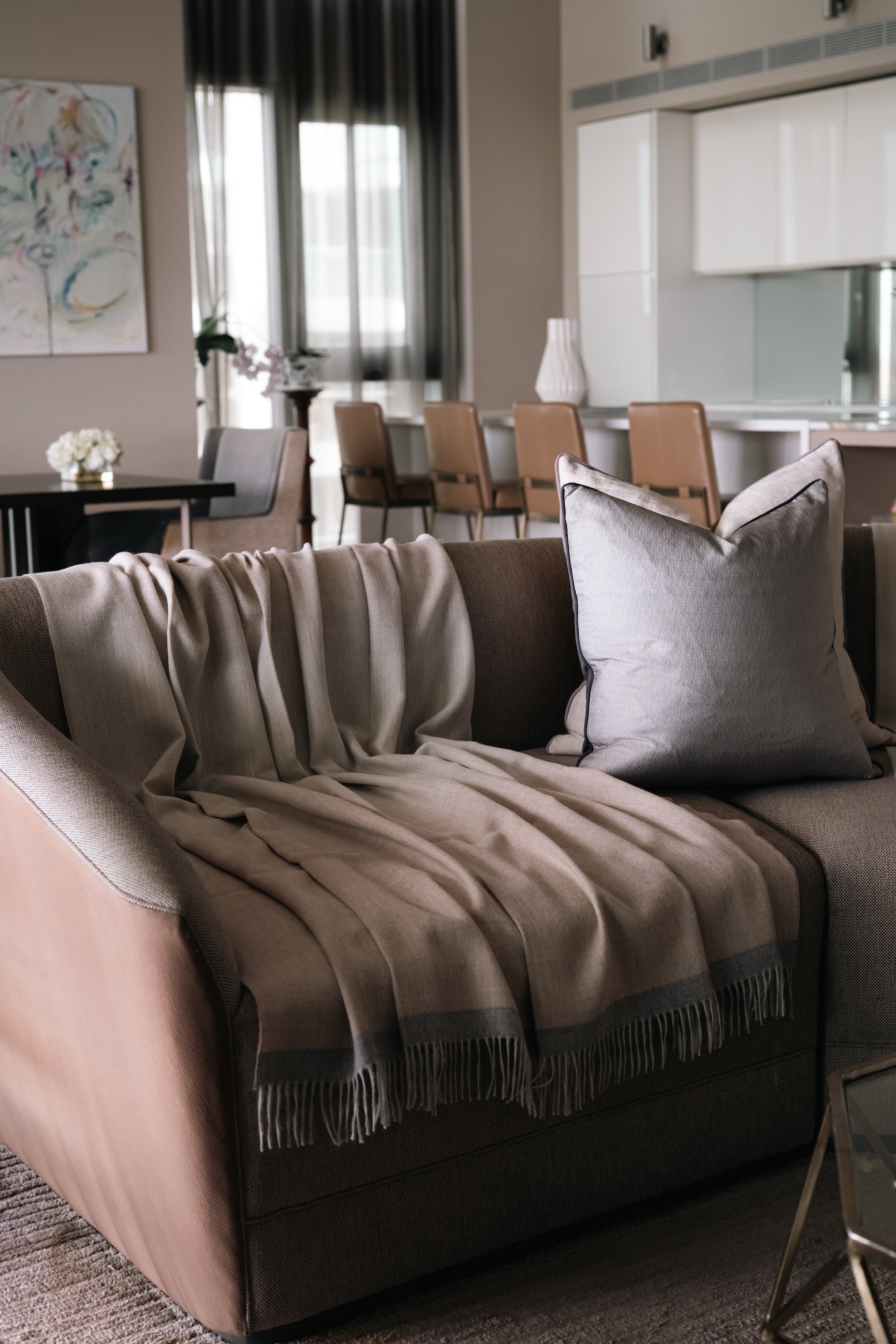 Dune & Oyster Ombre Throw