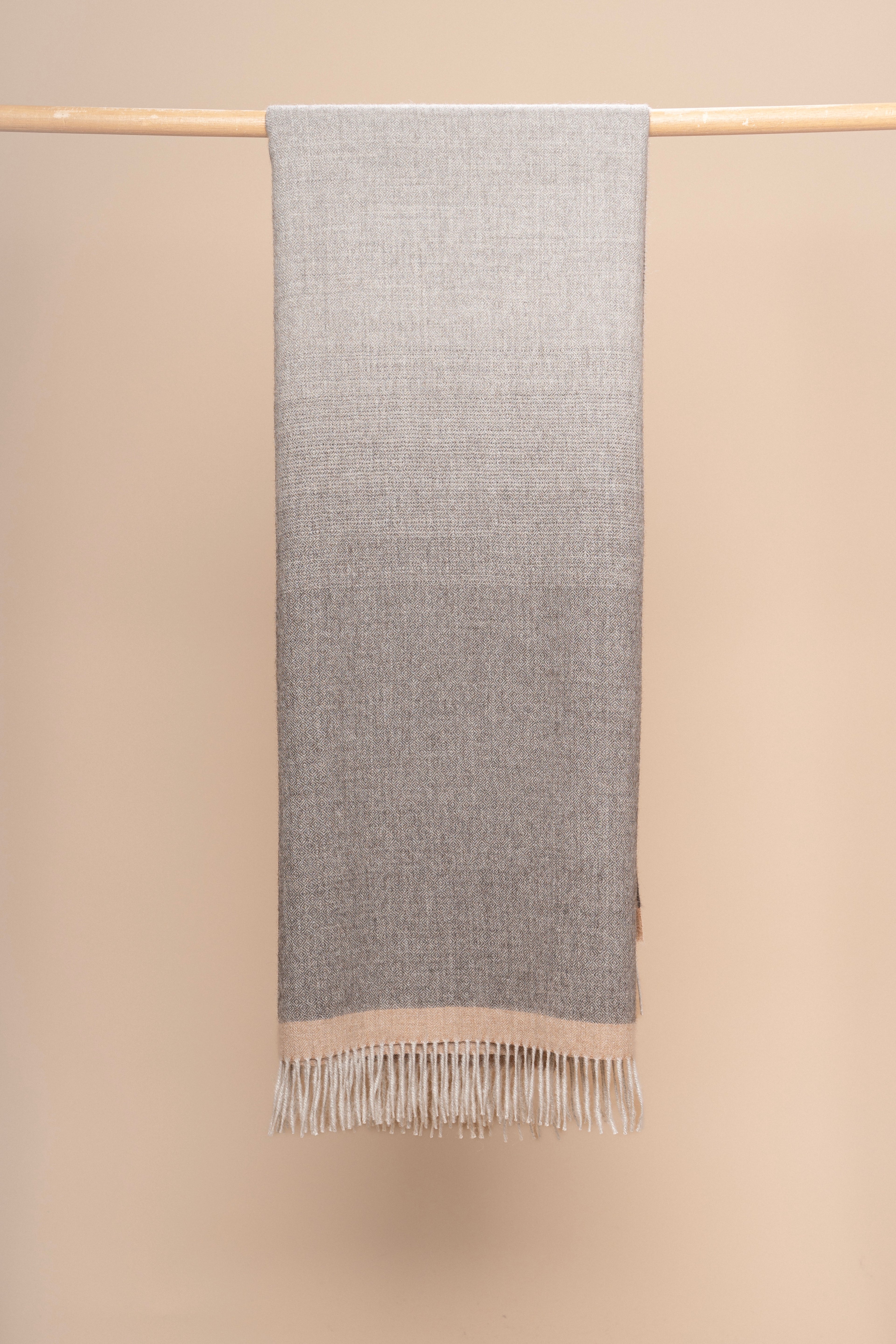Basalt & Pearl Ombre Throw