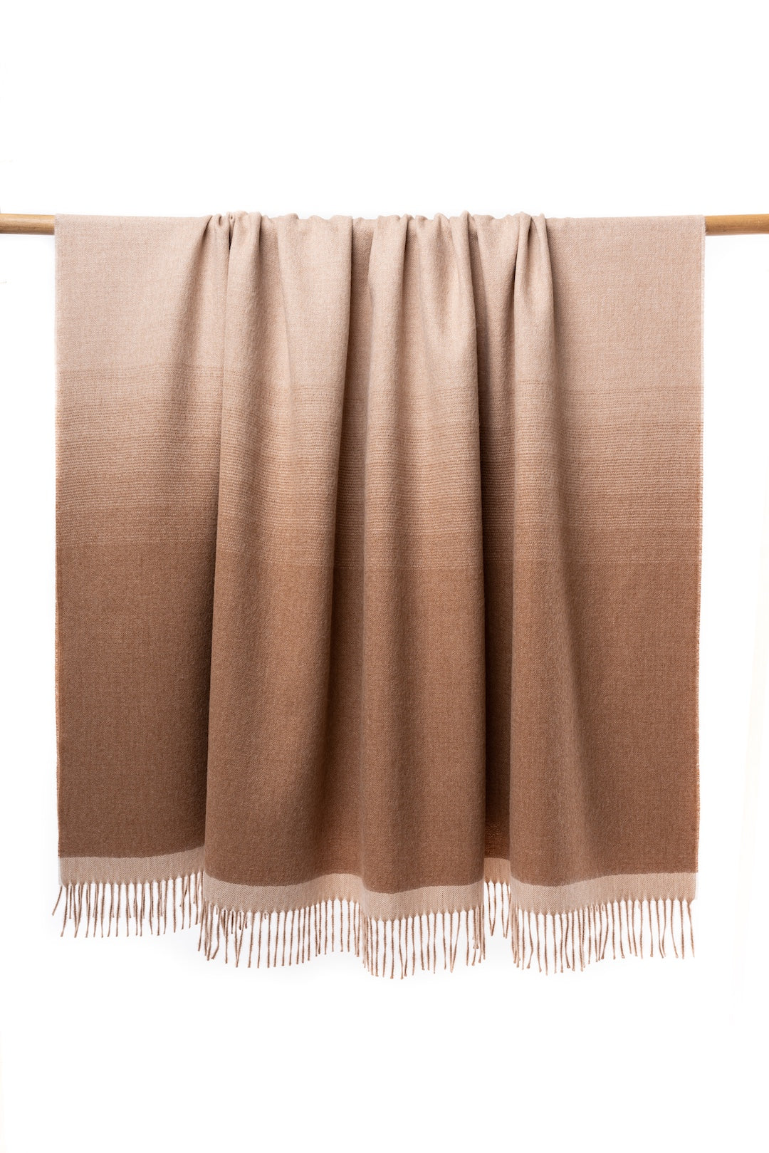 Camel & Dune Ombre Throw