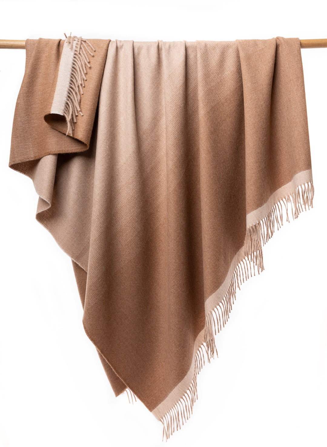 Camel & Dune Ombre Throw