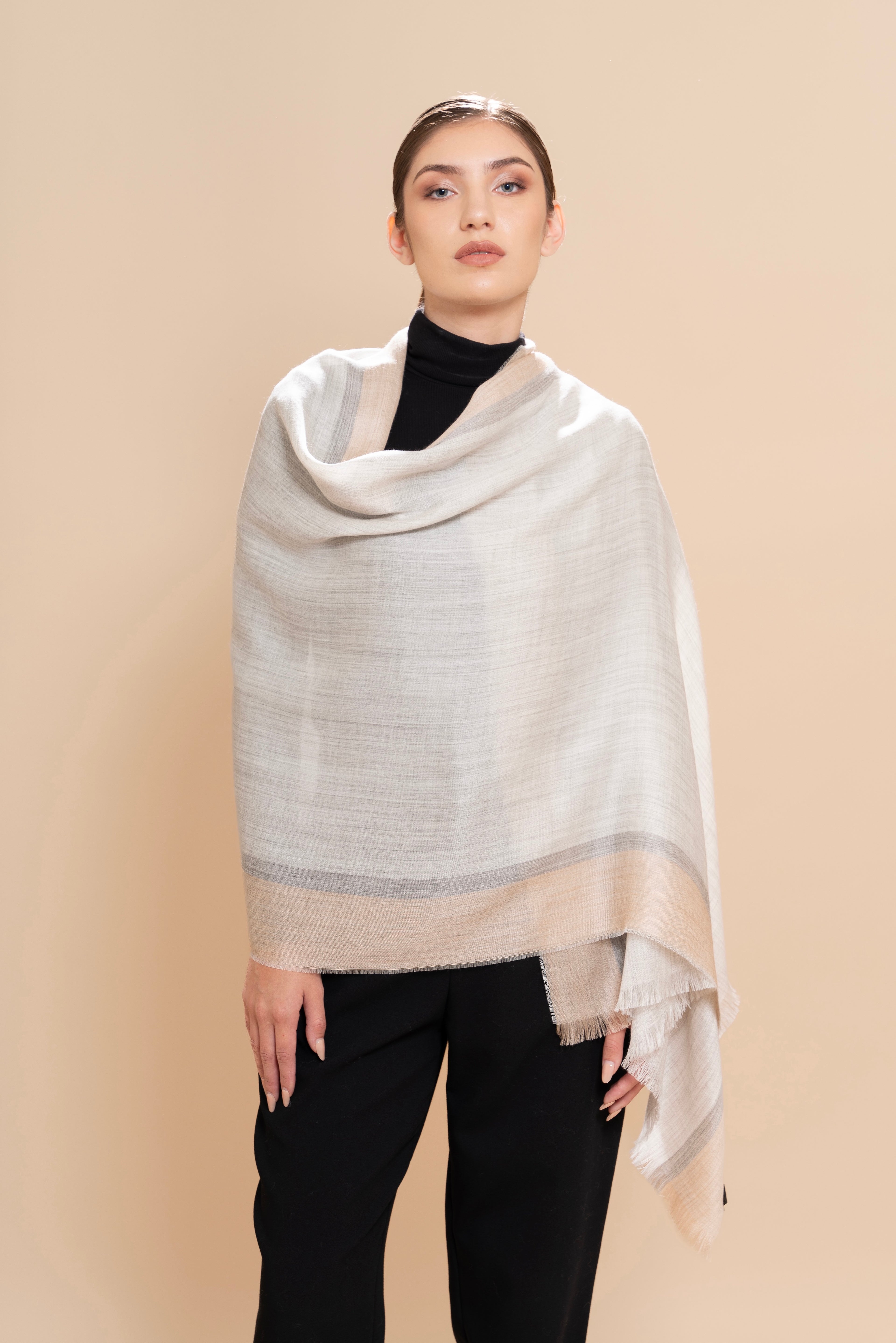 Alabaster & Dune Undyed Silk Wrap