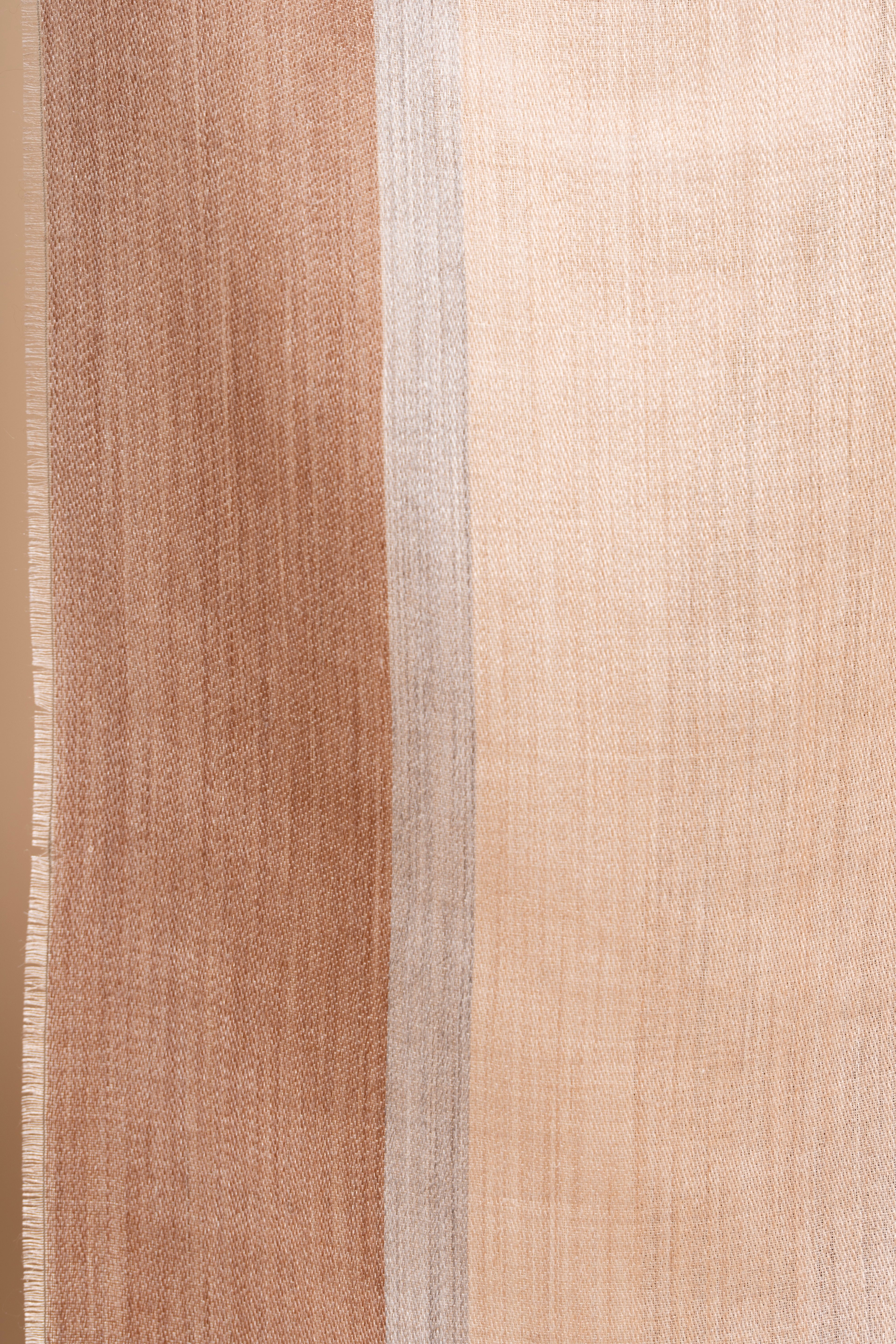 Dune & Camel Undyed Silk Wrap
