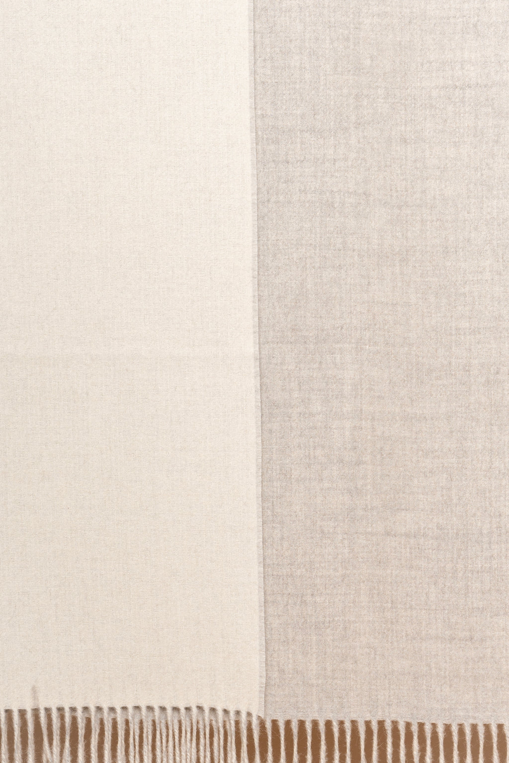Écru & Dove Reversible Throw